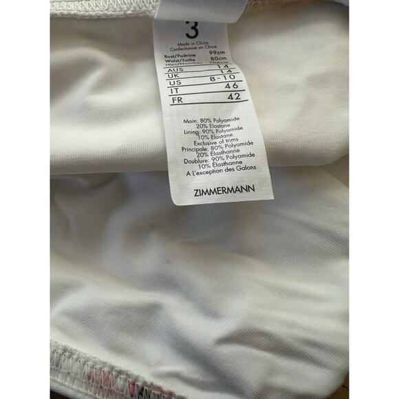 Zimmermann Heathers Pant Mid Rise Bikini Bottoms In Floating Bouquet Size 10 - Picture 6 of 8